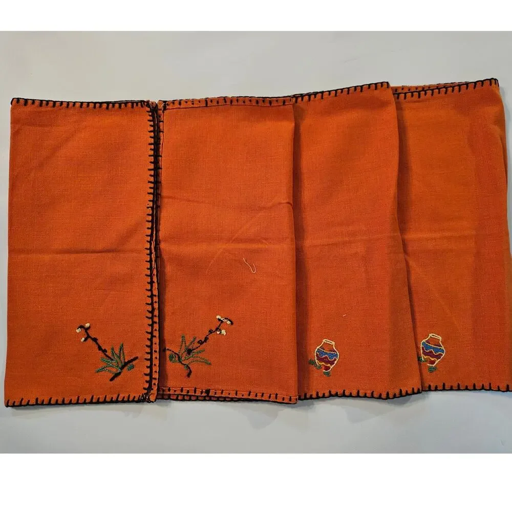 22 Assorted Vintage Dinner Napkins Linen Cotton Very Nice! 60s?
